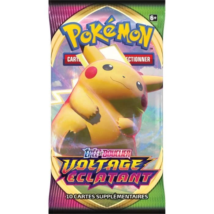 Booster Pokémon Épée & Bouclier 4 - ASMODEE EDITIONS - Voltage Éclatant -  Modèle Aléatoire - Cdiscount Jeux - Jouets