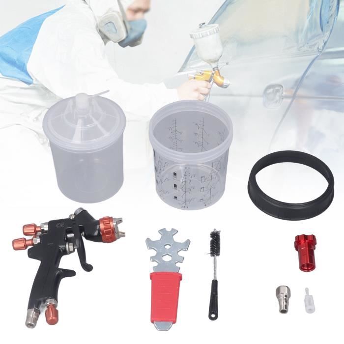 HVLP - Pistolet à Peinture à Air Comprimé - 3 Buses De 1,4 Mm, 1,7 Mm