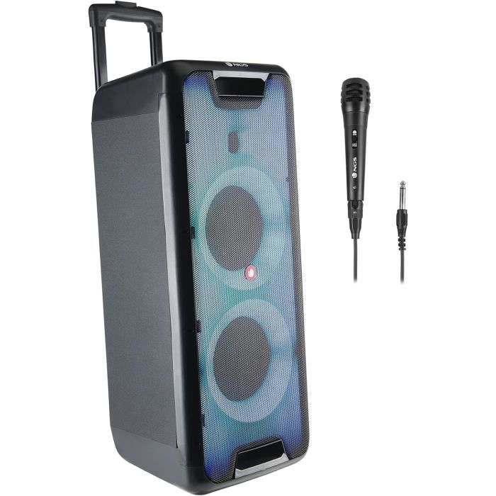 BooTone DJ Cube 200 – Enceinte Karaoké Portable 200W Avec Bluetooth 5