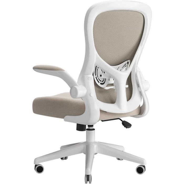 Chaise De Bureau Ergonomique En Maille, Accoudoirs Relevables, Support Lombaire - Rose - Chaise de bureau Chaise De Bureau Ergonomique En Maille, Accoudoirs Relevables, Support Lombaire - Rose - Chaise de bureau