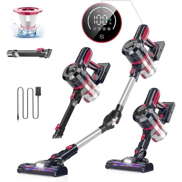 Schiuma Aspirateur Balai Sans Fil 30Kpa, Aspirateur Sans Fil 280W Avec Schiuma Aspirateur Balai Sans Fil 30Kpa, Aspirateur Sans Fil 280W Avec