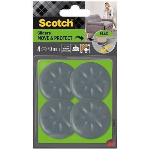 Patin glisseur adhésif rond Scotch ø40 mm x 1 mm - vue 3