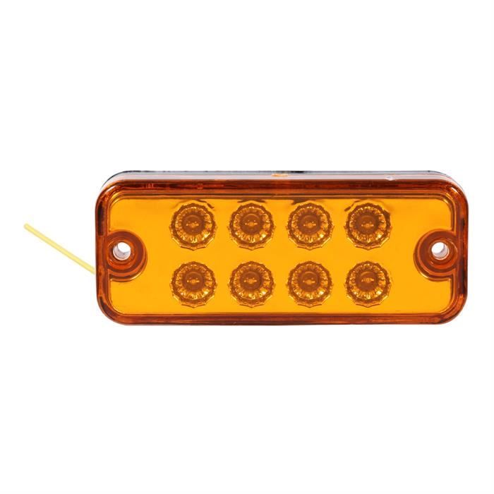 Feux De Position Latéraux LED 24V JinXiu - Lot De 2, Jaune, IP67 Pour Camion/remorque/camping-car