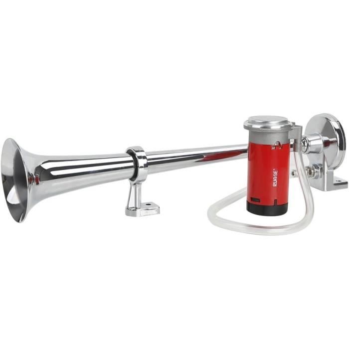 12V 150db Klaxon Camion Avec Compresseur - Trompette Air Comprimé Alliage Zinc Super Fort Pour Camion Voiture