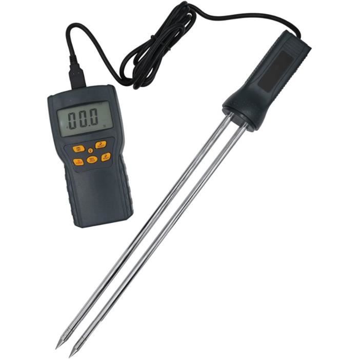 Humidimètre à Grains Portable - Sonde Inox, écran LCD - Pour Maïs, Blé, Riz, Soja, Avoine, Orge - Mesure Rapide Et Précise - 2