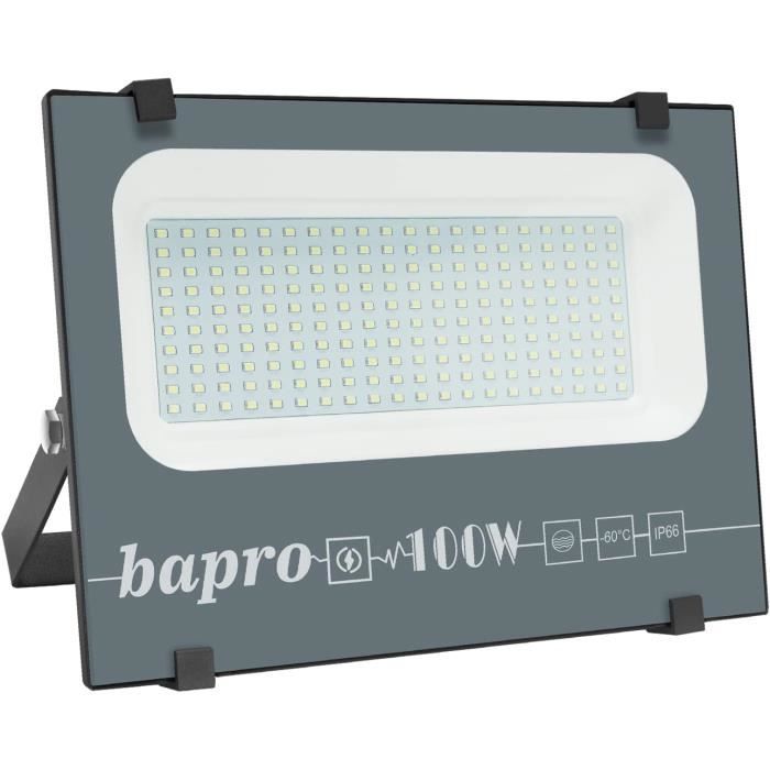 100W Projecteur de Chantier LED, Lampe de Chantier Rechargeable