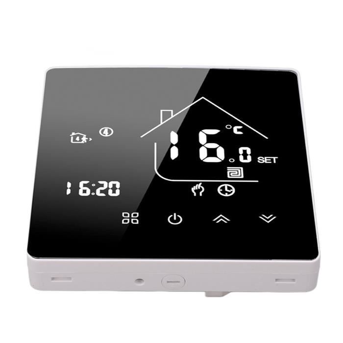 Thermostat intelligent WiFi programmable 7 jours avec écran tactile à