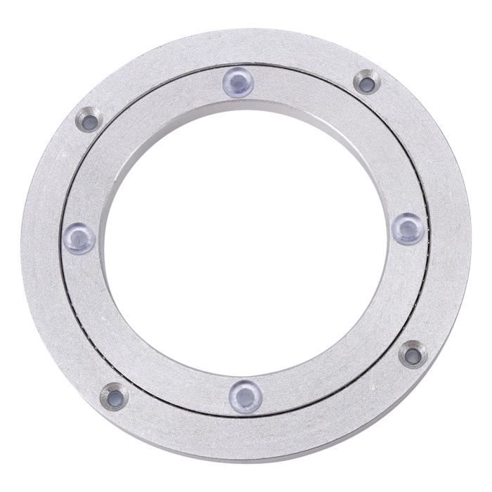 Mode-Plaque pivotante lisse de table ronde de plateau tournant de roule  d'alliage d'aluminium résistant 8 pouces