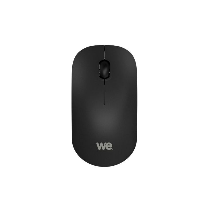 Souris sans fil optique WE - Nano Dongle USB - connexion 2.4 GHz - 1200 DPI touché doux pile AA incluse couleur noire