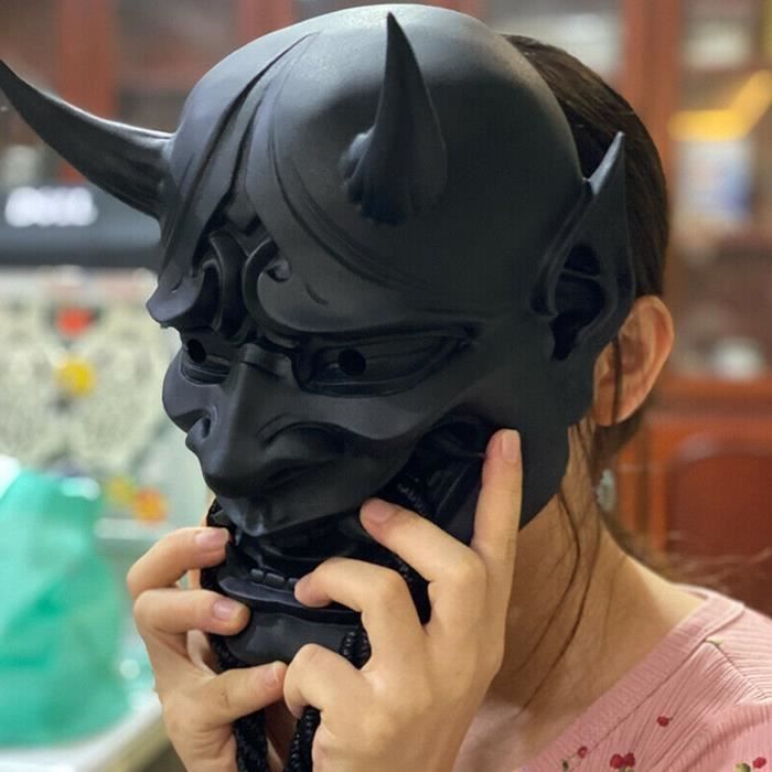 Masque facial japonais scellé pour adulte, Halloween, Prajna