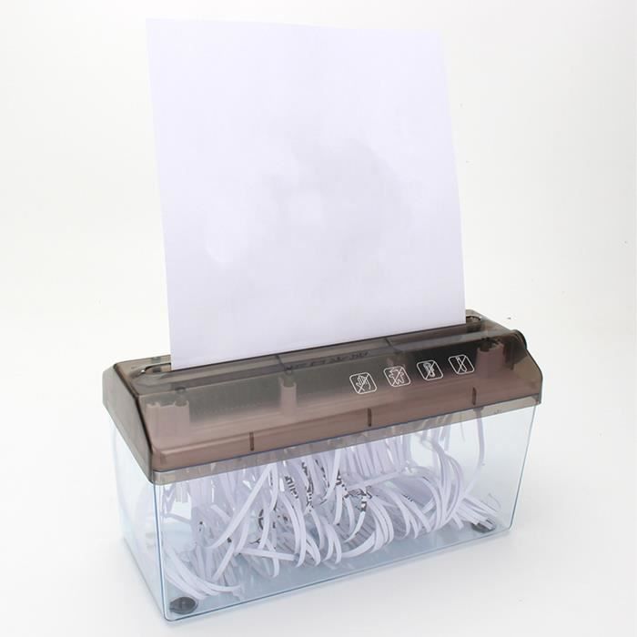 machine de découpe de papier Déchiqueteuse de papier en plastique à fonctionnement manuel Outil piscine accessoire