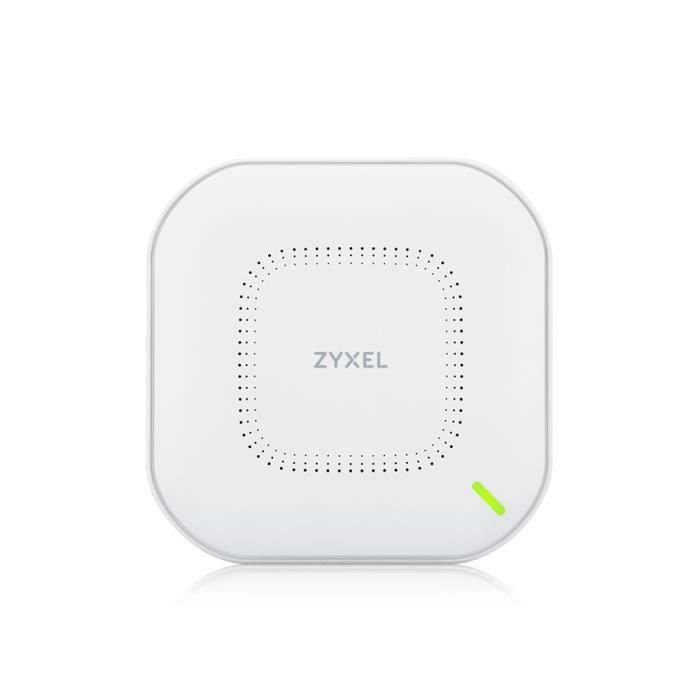 Zyxel Véritable point d’accès WiFi 6 (802.11ax bi-bande), 1,77 Gb/s avec processeur Quad Core et double antenne MU-MIMO 2x2, contrôl