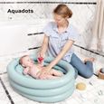 Babymoov Baignoire Gonflable de voyage, Évolutive en Piscine pour enfant, Réducteur Amovible, De 0 à 12 mois, Aqua Dots-1