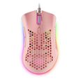 Mars Gaming MMEX Rose, Souris Gamer RGB, 32K DPI, Câble Feather, Switches Optiques-1