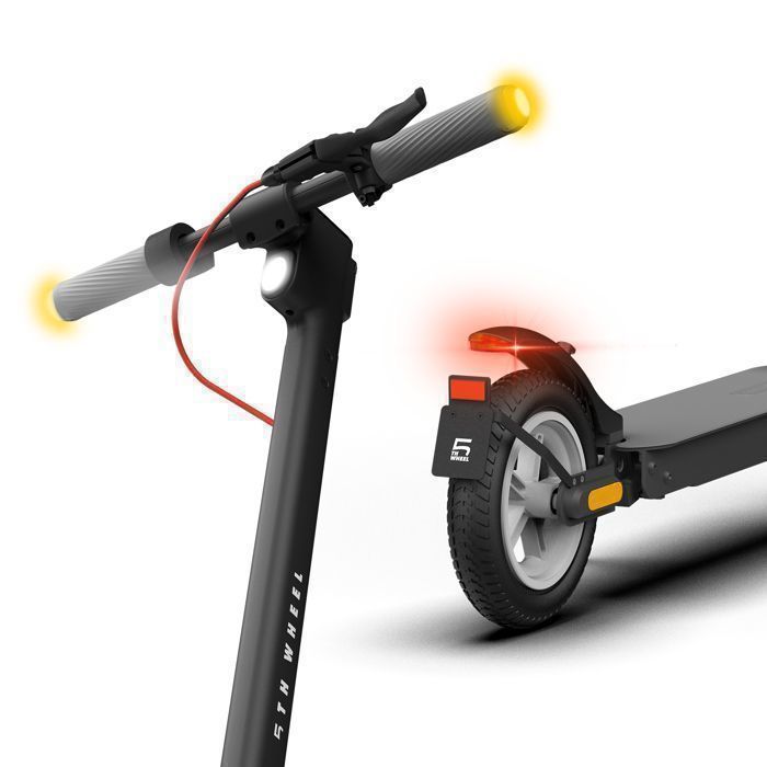 Trottinette électrique Adulte 5TH WHEEL M1 - Moteur 500W, Autonomie 22 Km, Vitesse Max 25 Km/h - Pliable, Phare Avant, Application Connectée