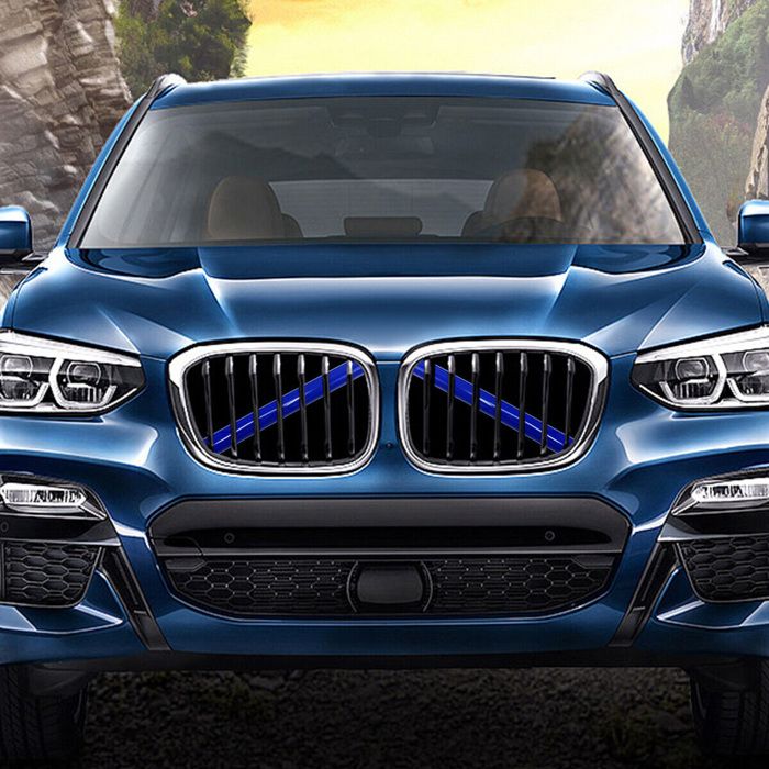 2 Bandes Décoratives Pour Calandre BMW – Compatible Série 1 à 7, F20 à G38, PVC, Installation Facile - 2