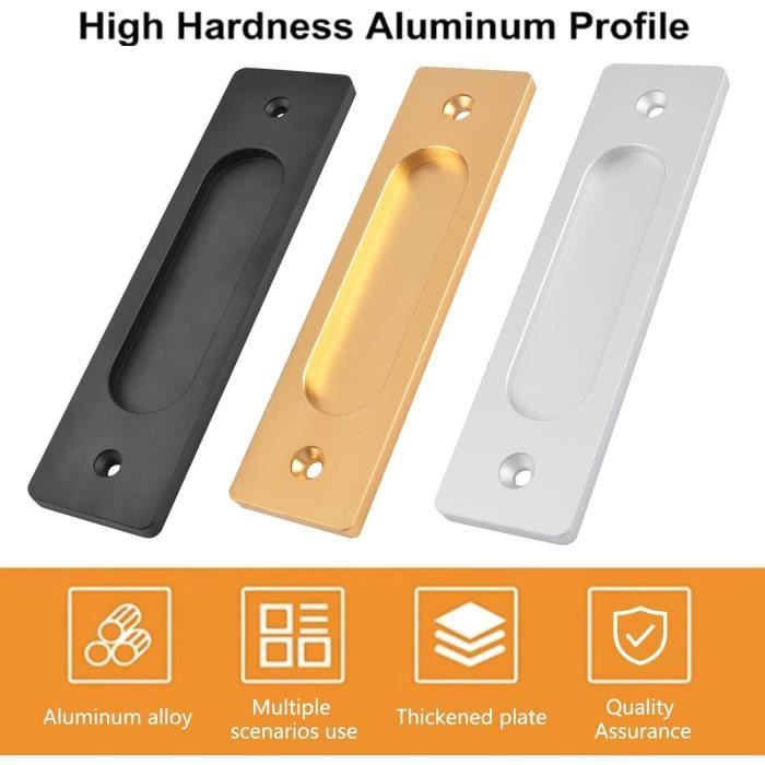 Porte-Craie en Alliage D'Aluminium Argenté 2 PièCes G1E35373