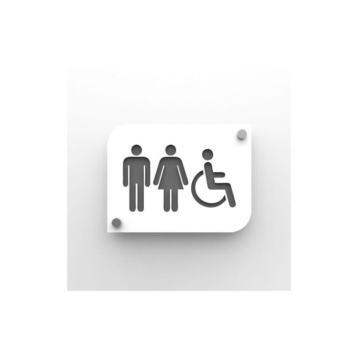 Pictogrammes De Signalisation - Toilettes Pour Personnes Handicapées
