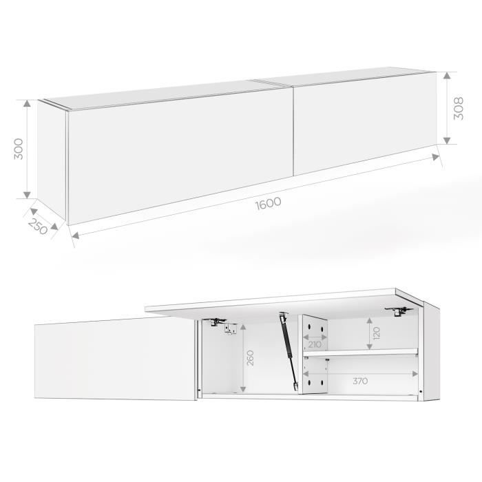 Armoire Salle De Bain Suspendue Platan Room 60x30x25cm - Blanc Mat - Fermeture Douce - Meuble De Rangement