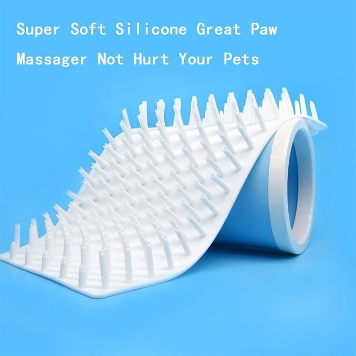 Nettoyeur de pattes électrique automatique de lave-pattes de chien,  nettoyant de lavage rapide en un clic avec pieds en silicone souple  rotatifs USB 360, pour chats et chiens Fz51-3
