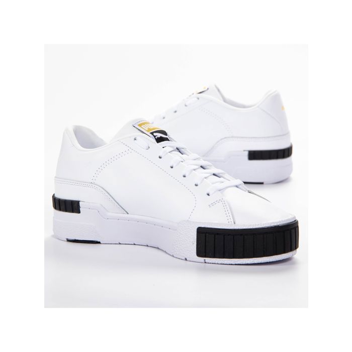 Basket Puma Femme cali sport clean wn's Blanc cuir Blanc