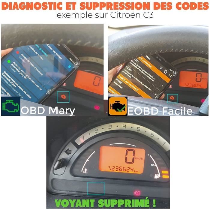 OBD2 WIFI + Support Francais 7/7J - LIT ET EFFACE Les Codes ERREURS !  Vendeur FR EUR 30,00 - PicClick FR