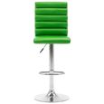 Chaise de bar - Chaise de salle à manger chaise cuisine- Tabouret de bar bistrot vintage industriel - Vert Similicuir♣1227-2