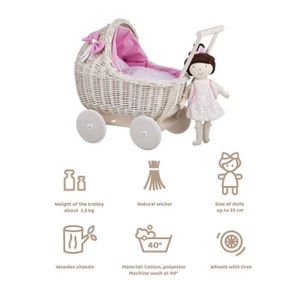 Ancien landau poupée ou baigneur - Jeux & Jouets
