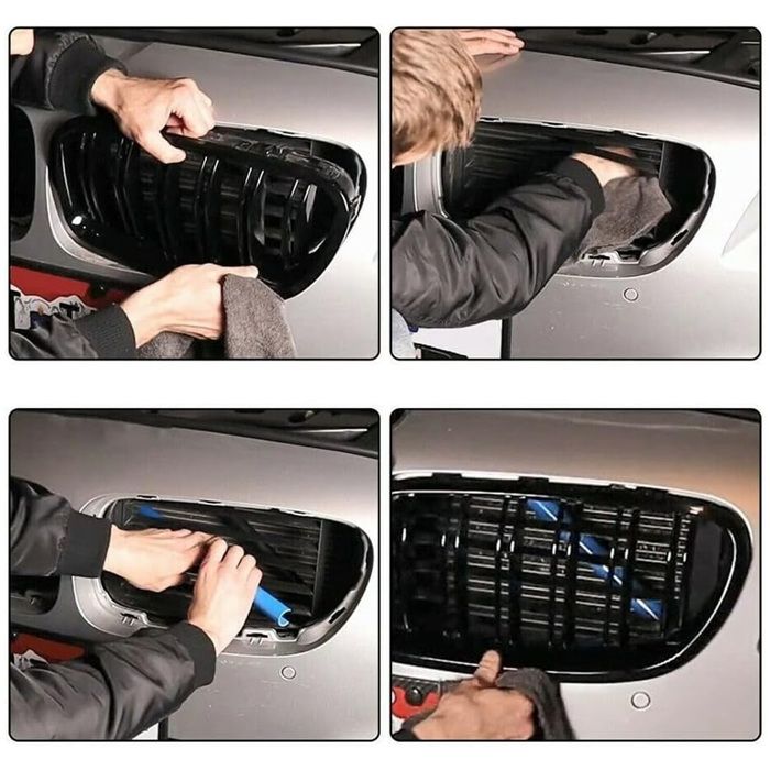 2 Bandes Décoratives Pour Calandre BMW – Compatible Série 1 à 7, F20 à G38, PVC, Installation Facile - 8