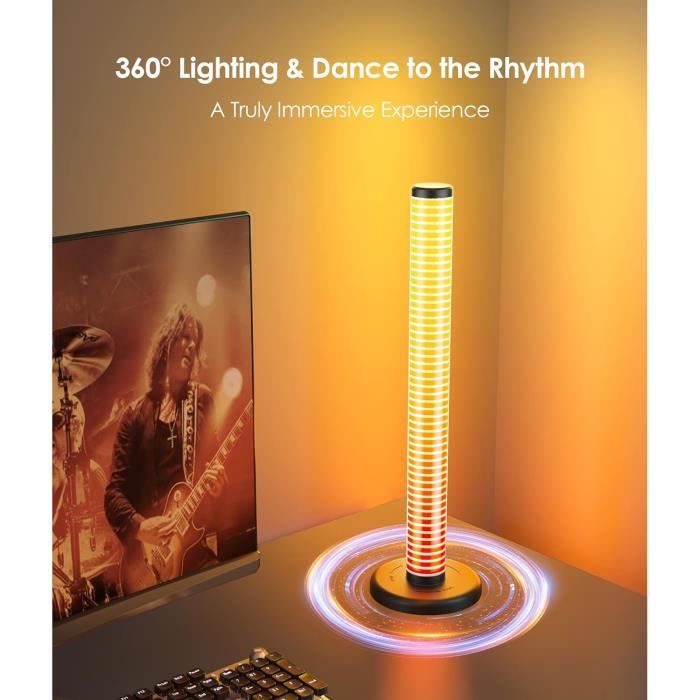 Ydene 360° Smart LED Lampe, Gaming Barres RGB Dimmable avec DIY