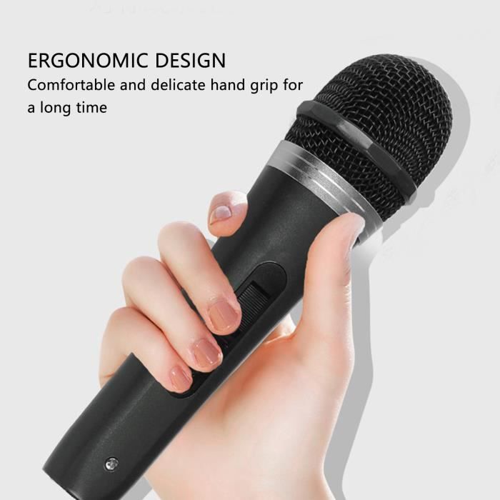 Microphone filaire 6.5mm Noir