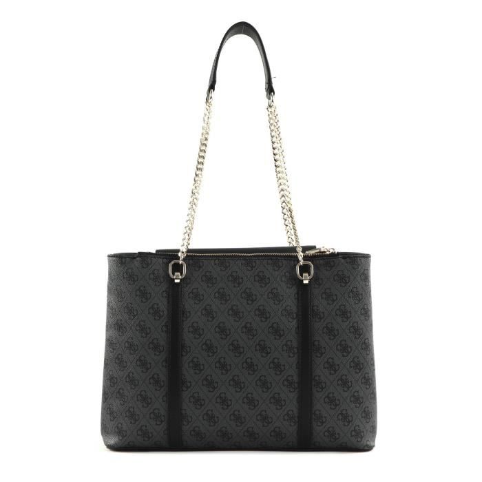 Sac à Main GUESS Coal - Gris - Logo Texturé - Neuf Sans étiquette - Super Look Décontracté !