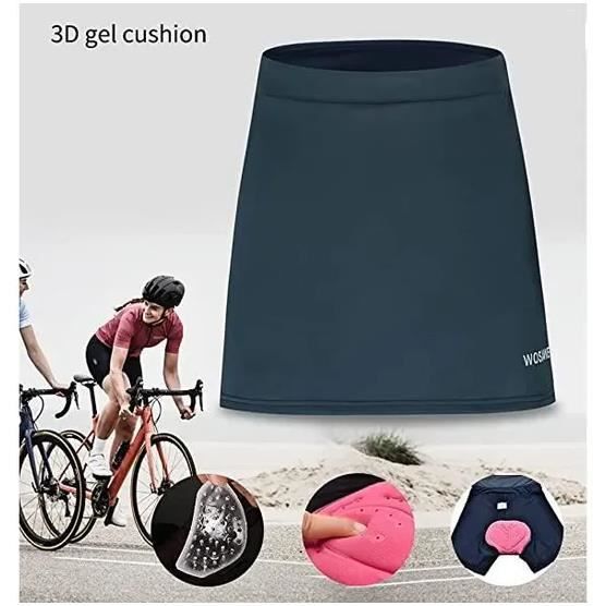 Shorts de cyclisme pour femmes jupes 3D Gel rembourr sous