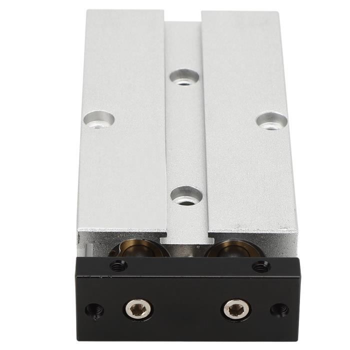 Cylindre Pneumatique Double Effet Heschen TN10-50 - Alésage 10mm, Course 50mm - Double Tige Avec Aimant - Pour Automatisation Industrielle