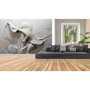 Decomonkey Tableau Toile Abstrait 150x50cm - Impression Sur Intissé Avec Cadre Bois Pour Salon