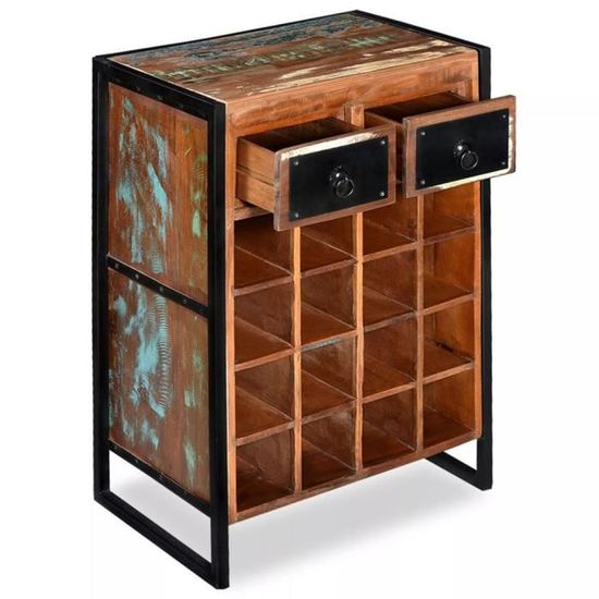 support de bouteille de vin pliable sur pied 10 bouteilles empilables en bois de pin grand mod/èle AKlamater Casier /à vin en bois de pin massif