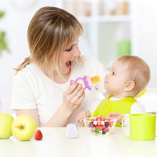 D Alimentation Pour Bebe Tetine A Fruit Silicone Tetine Fruits Bebe 3 Tetines En Sans Bpa Sucette Pour Fruit Bebe Violet Cdiscount Puericulture Eveil Bebe