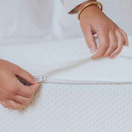 Niagara Surmatelas 140 X 190 Cm En Bambou, Respirant, Rafraîchissant Sur Matelas 2 Personnes