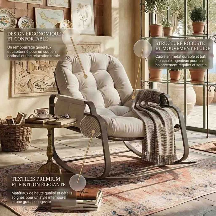 Fauteuil Relax en Sherpa, Fauteuil Salon Design Scandinave avec Appui-tête-Poche Latérale-Patins Antidérapants pour Chambre Salon Bureau, Rose | Leroy Merlin