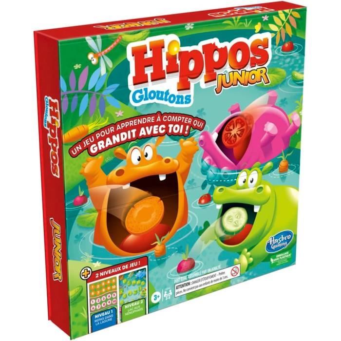 Hippos Gloutons Jeu de societe pour enfants Jeu rigolo de rapidité Cadeau