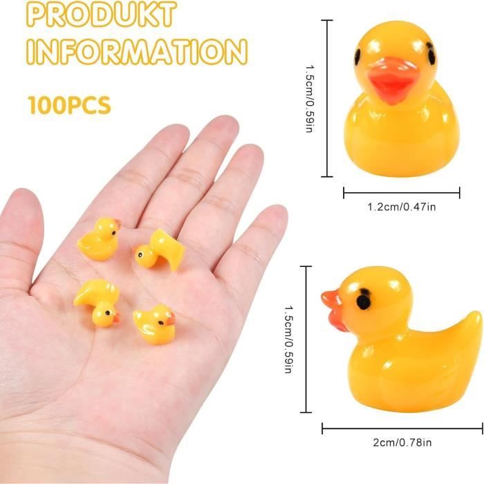 Lot De 16 Mini Figurines De Canards En Résine - Décoration Miniature Pour Maison De Poupée, Jardin
