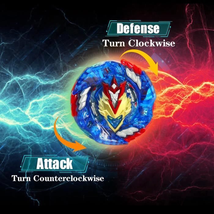 SHYY 12 Toupies Beyblade Burst Turbo Avec 3 Lanceurs - Kit Complet Avec Boîte De Rangement