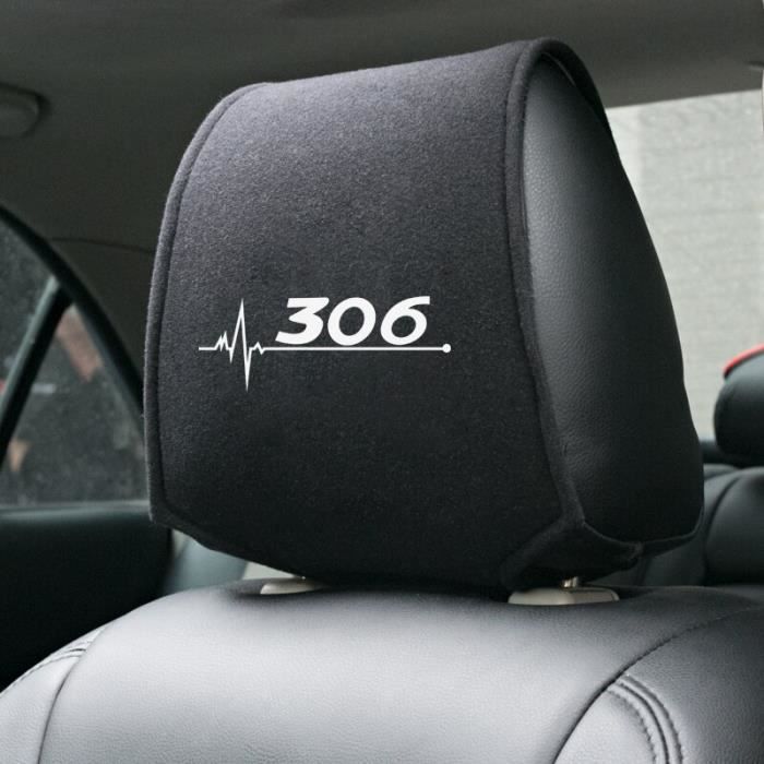 Housse De Siège,Housse de siège de voiture pour Peugeot, 1 pièce, appui  tête, accessoires de voiture pour Peugeot 206 - Type 207 #A - Cdiscount Auto