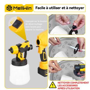 Lampe USB Pour Pistolet à Peinture - Éclairage Portable Garage ABS
