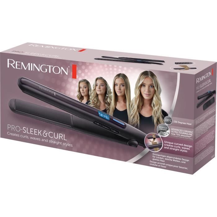 Lisseur boucleur - REMINGTON - S6505 PRO-SLEEK & CURL - 230°C