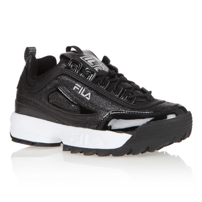 FILA Baskets Disruptor Glitter - Homme - Noir