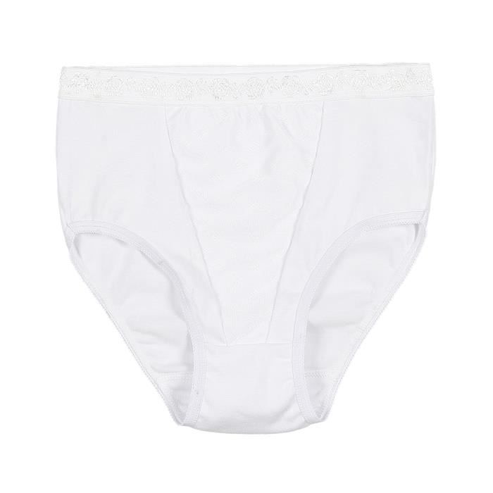slip femme blanc