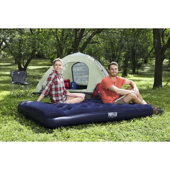 Matelas de camping gonflable Venture pour 2 pompe à pied intégrée 191 x 137  x 28 cm - Bestway