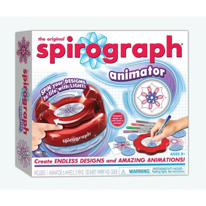 Spirograph - Coffret classique 30 pièces - Silverlit - Art et mathématiques  - À partir de 8 ans - Cdiscount Jeux - Jouets