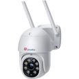 Ctronics PTZ Caméra Surveillance Wifi 2.4Ghz Extérieure 1080P Suivi Automatique Détection Humaine Vision Nocturne Couleur 25M-0